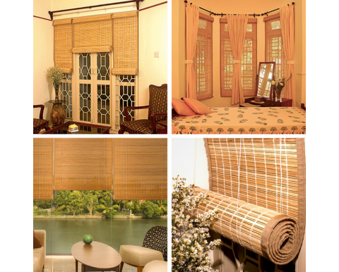 PREMIUM BAMBOO INDOOR BLINDS MAXIMUM VISIBILITY