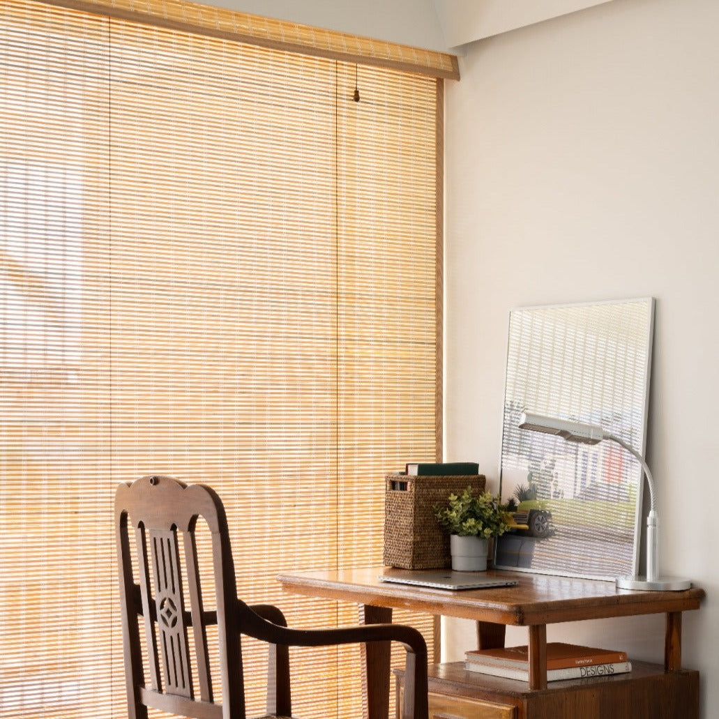 PREMIUM BAMBOO INDOOR BLINDS MEDIUM VISIBILITY