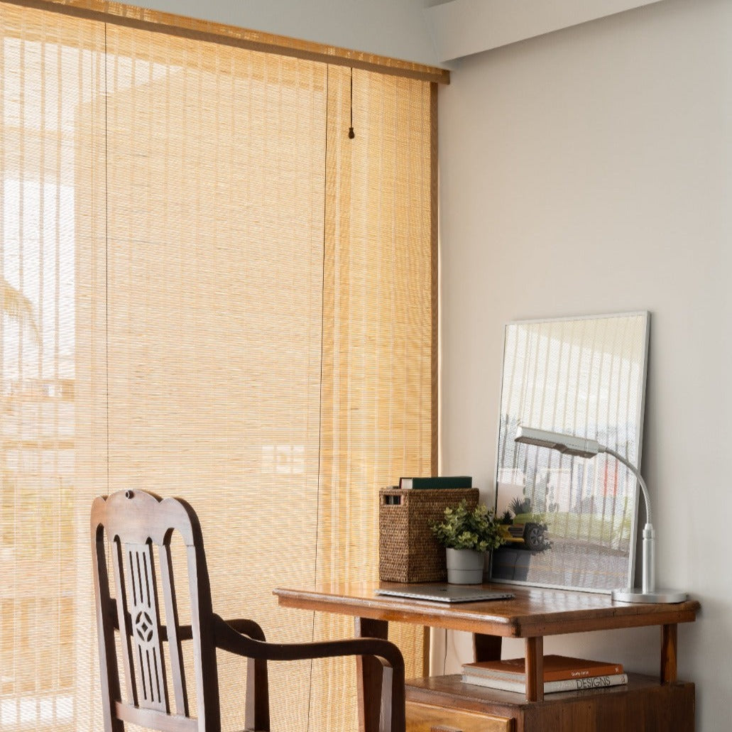 PREMIUM BAMBOO INDOOR BLINDS MAXIMUM VISIBILITY