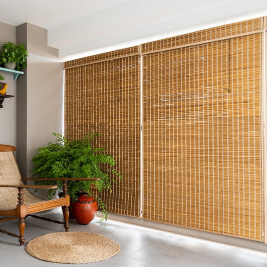 PREMIUM BAMBOO OUTDOOR BLINDS MAXIMUM PRIVACY